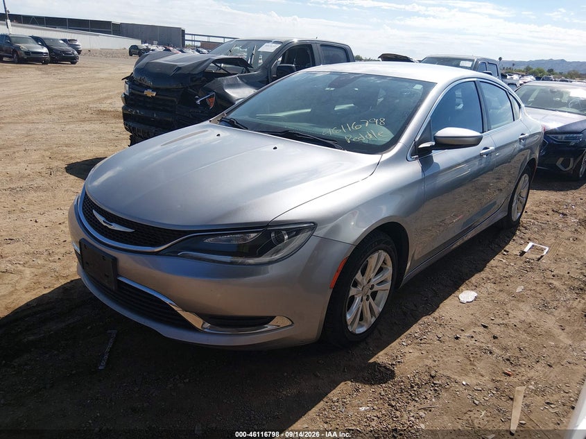 Vin: 1c3cccab8fn692854, lot: 46616514, chrysler 200 limited 20152