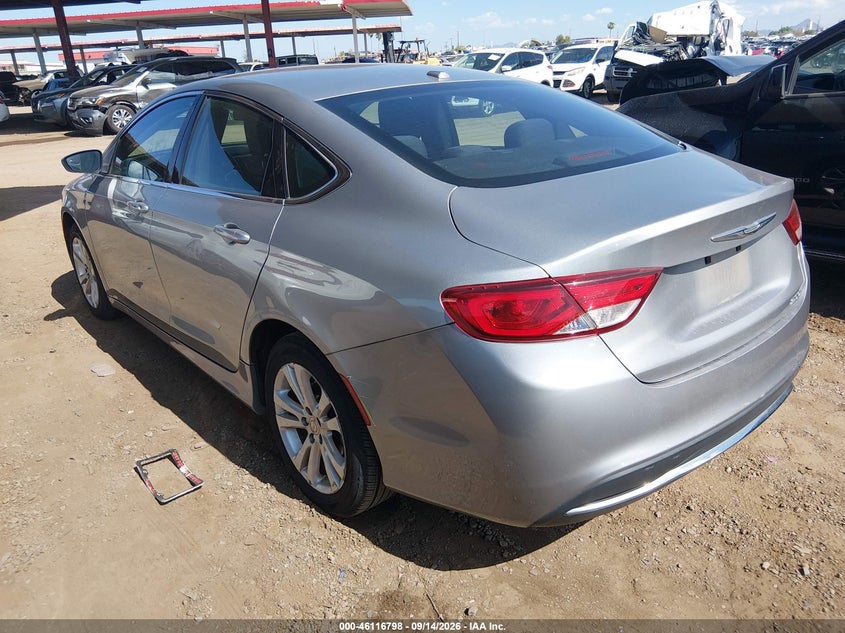Vin: 1c3cccab8fn692854, lot: 46616514, chrysler 200 limited 20153