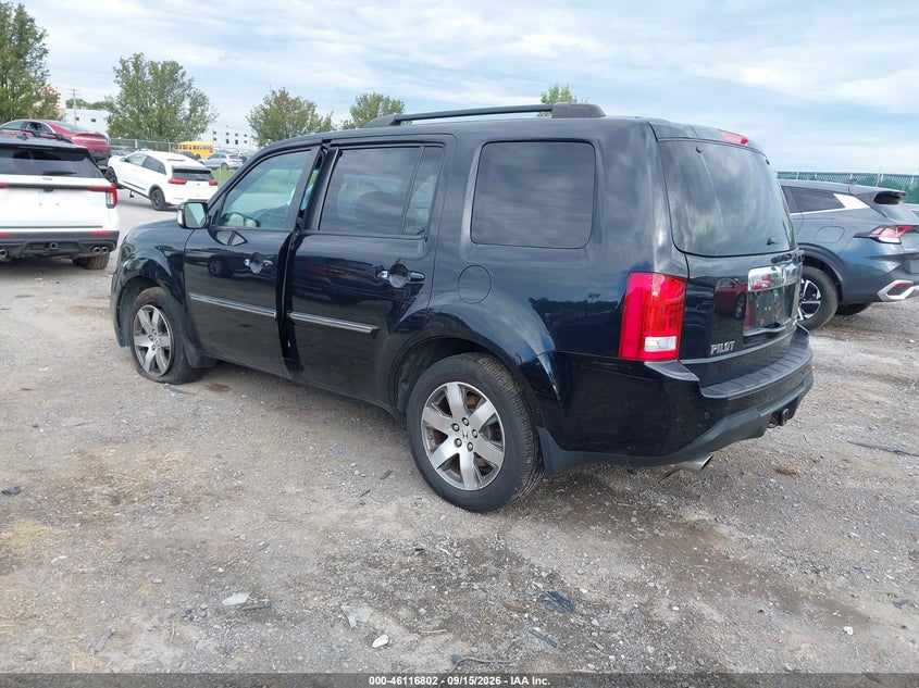 Vin: 5fnyf4h9xeb023113, lot: 46616518, honda pilot touring 20143