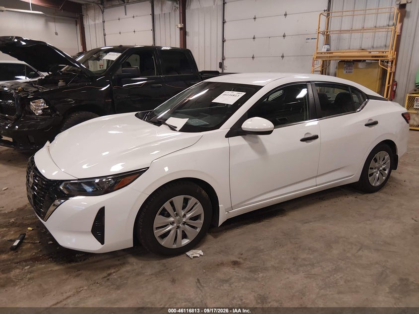 Vin: 3n1ab8bv2ry330623, lot: 46616529, nissan sentra s xtronic cvt 20242