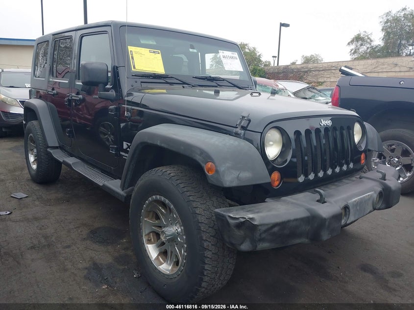 2008 Jeep Wrangler Unlimited X, Left Side, IAAI, VIN 1J4GA39198L565165