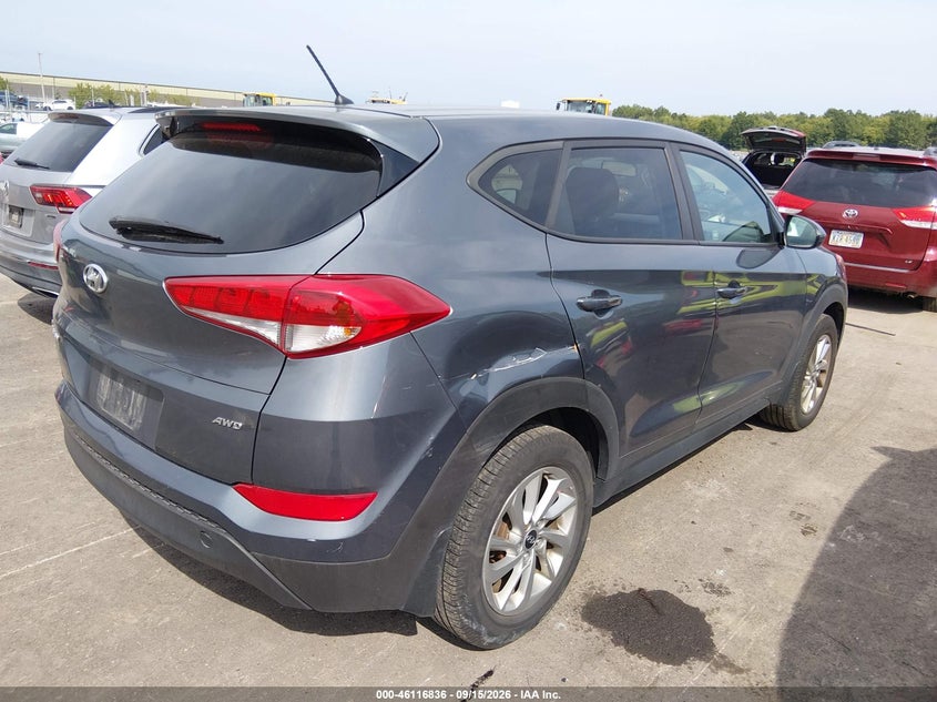 Vin: km8j2ca43ju693850, lot: 46616552, hyundai tucson se 20184