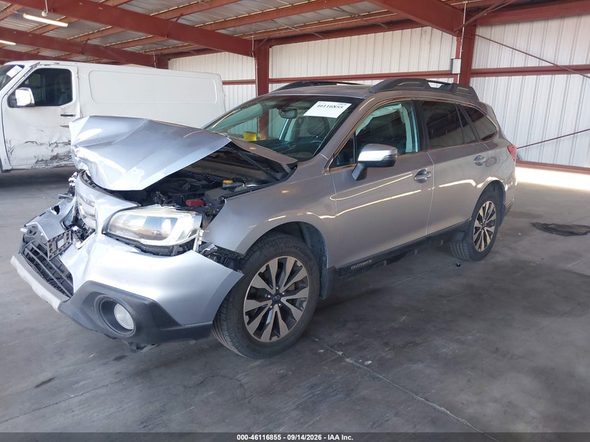 Vin: 4s4bsblc3f3343859, lot: 46616571, subaru outback 2.5i limited 20152