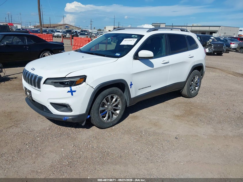 Vin: 1c4pjllb9kd333318, lot: 46616587, jeep cherokee latitude plus fwd 20192
