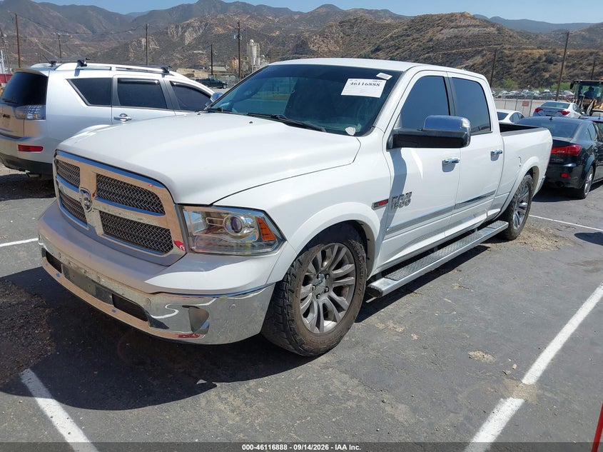Vin: 1c6rr7wm3fs687642, lot: 46616604, ram 1500 laramie limited 20152