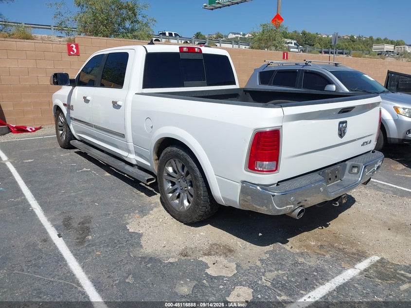 Vin: 1c6rr7wm3fs687642, lot: 46616604, ram 1500 laramie limited 20153