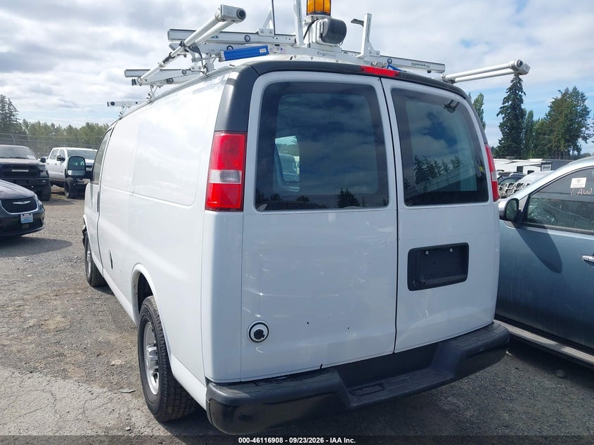 Vin: 1gcwgaff7g1236401, lot: 46616624, chevrolet express 2500 work van 20163