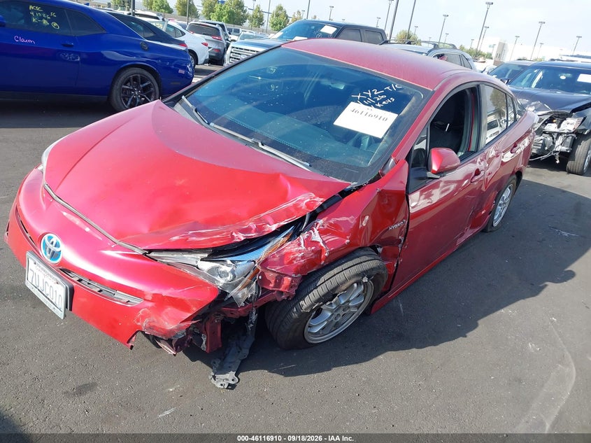Vin: jtdkbrfu4g3525041, lot: 46616626, toyota prius two 20162
