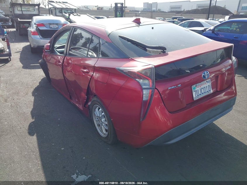 Vin: jtdkbrfu4g3525041, lot: 46616626, toyota prius two 20163