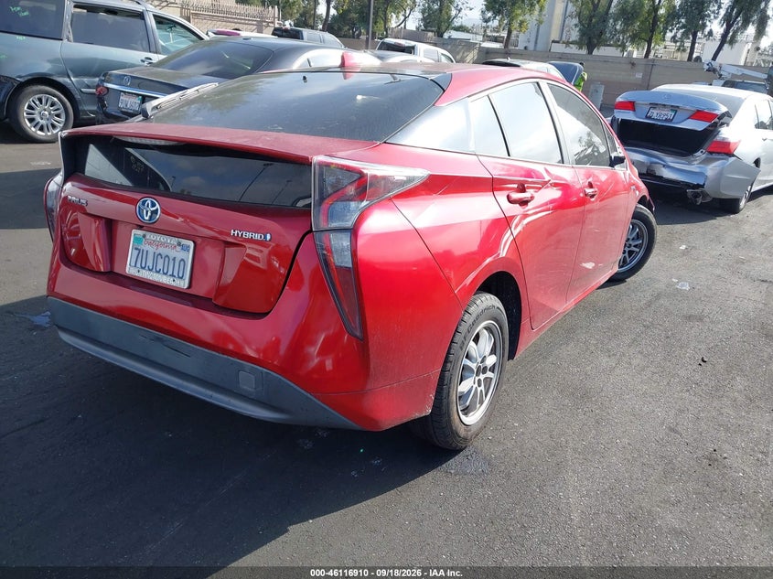 Vin: jtdkbrfu4g3525041, lot: 46616626, toyota prius two 20164