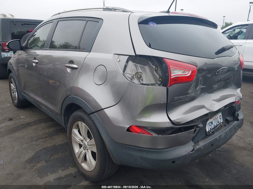 Vin: kndpb3a28d7487598, lot: 46616640, kia sportage lx 20133
