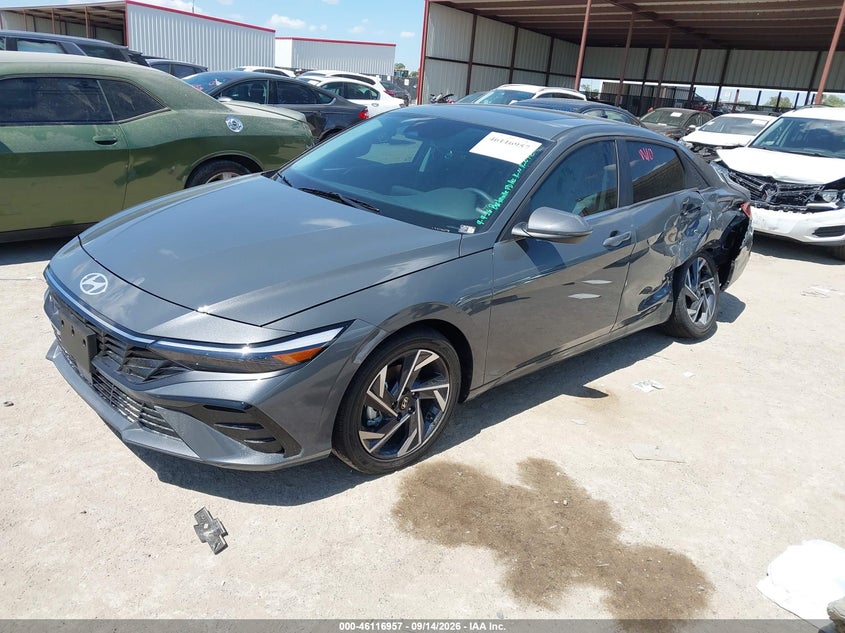 Vin: kmhln4dj7tu220009, lot: 46616673, hyundai elantra hybrid limited 20262