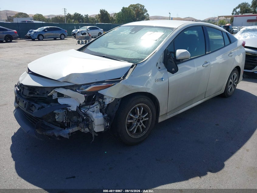 Vin: jtdkarfp6j3076725, lot: 46616683, toyota prius prime plus 20182