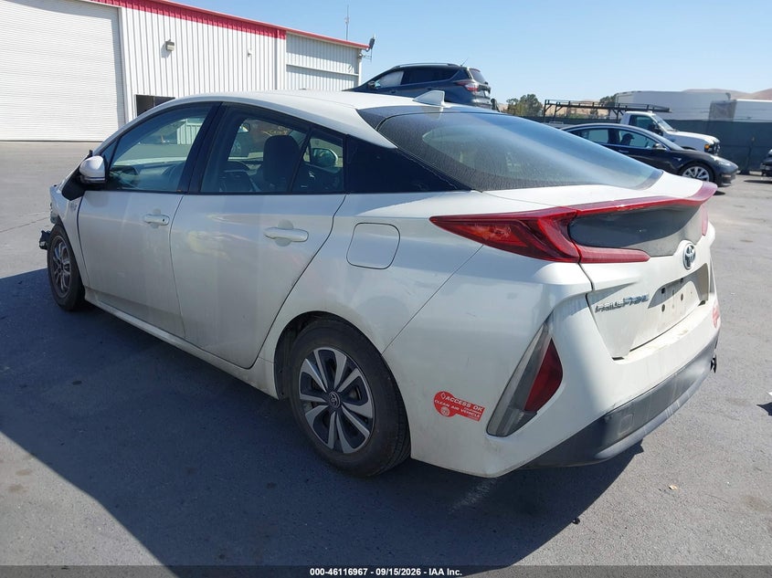 Vin: jtdkarfp6j3076725, lot: 46616683, toyota prius prime plus 20183