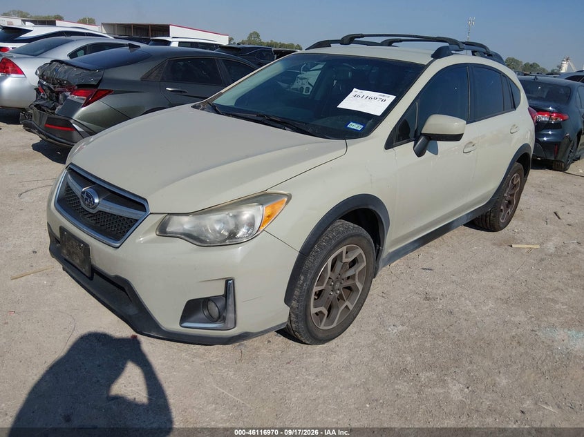 Vin: jf2gpabc9g8256139, lot: 46616686, subaru crosstrek 2.0i premium 20162