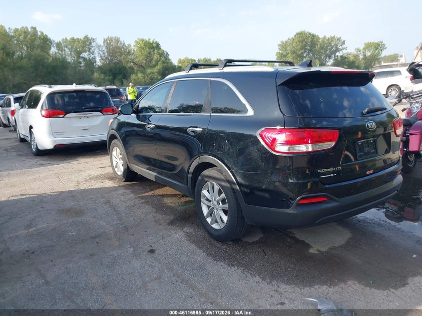 Vin: 5xypg4a31hg329743, lot: 46616701, kia sorento 2.4l lx 20173