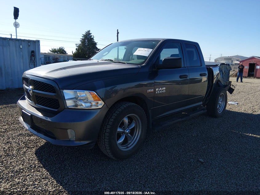 Vin: 1c6rr7ft9js134705, lot: 46616751, ram 1500 express  4x4 6'4 box 20182