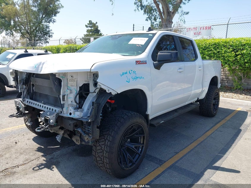 Vin: 3gcudeedxng615155, lot: 46616785, chevrolet silverado 1500 4wd  short bed rst 20222