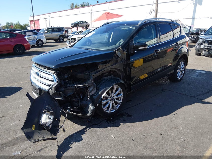 Vin: 1fmcu9j93hue26185, lot: 46616818, ford escape titanium 20172