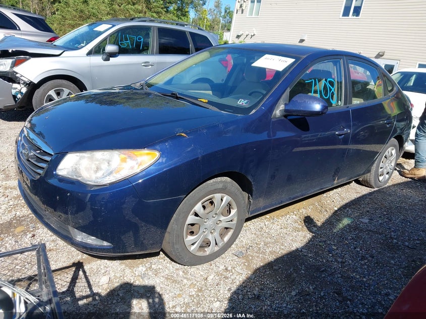 Vin: kmhdu4ad2au186192, lot: 46616824, hyundai elantra gls 20102