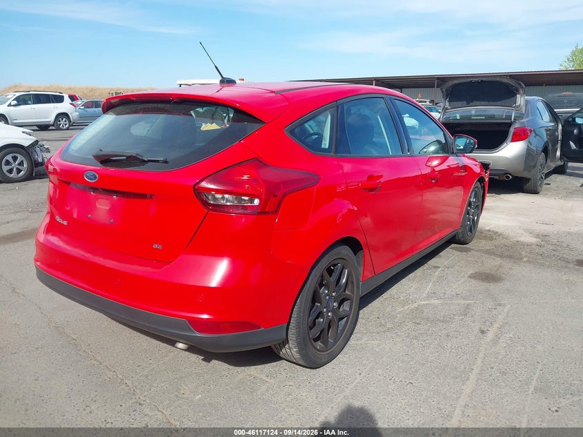 Vin: 1fadp3k24gl256251, lot: 46616840, ford focus se 20164