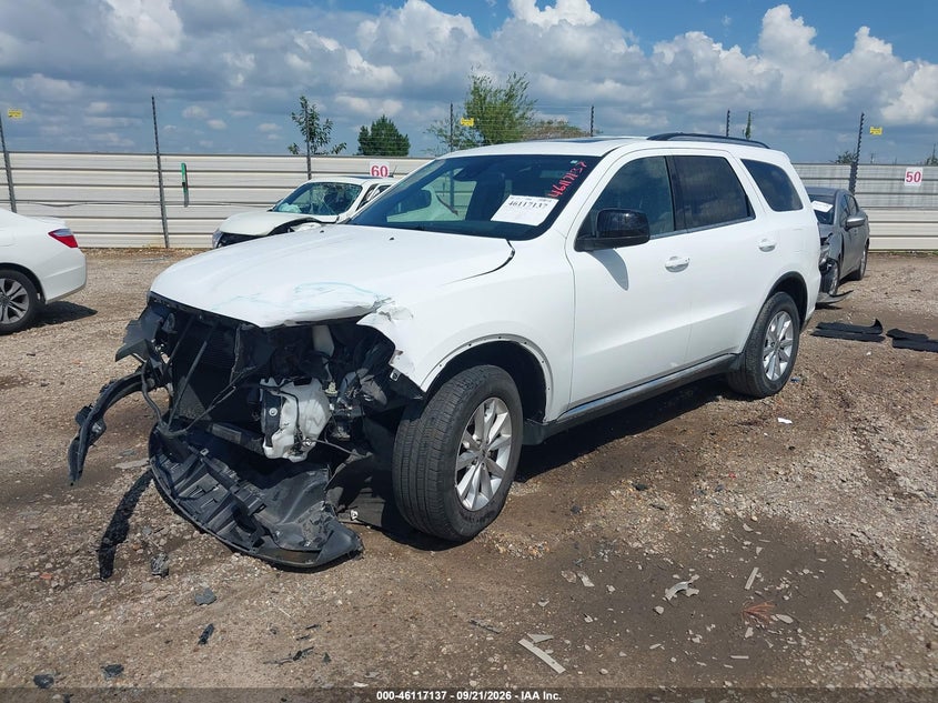 Vin: 1c4rdjag3pc615339, lot: 46616853, dodge durango sxt plus awd 20232