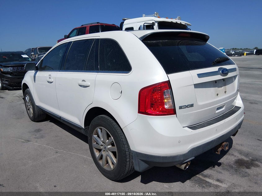 Vin: 2fmdk3kc1cba22737, lot: 46616871, ford edge limited 20123