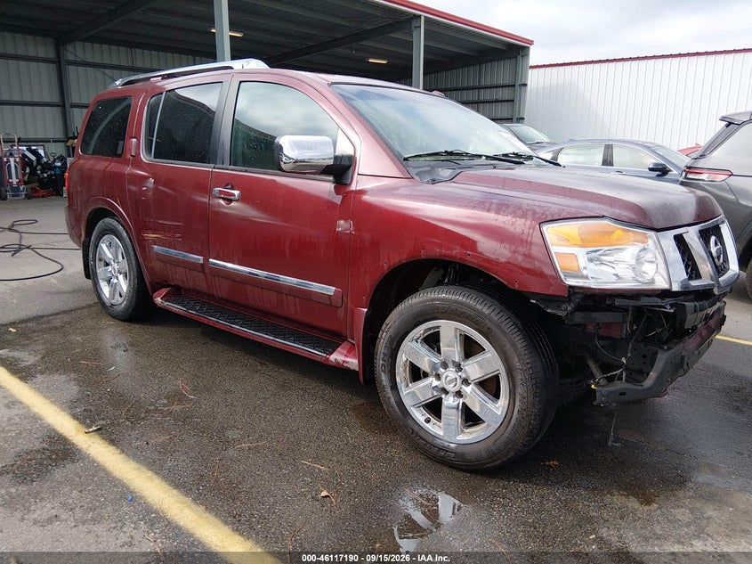 2011 Nissan Armada Platinum, Повреждение двигателя, IAAI, VIN 5N1BA0NF5BN605281