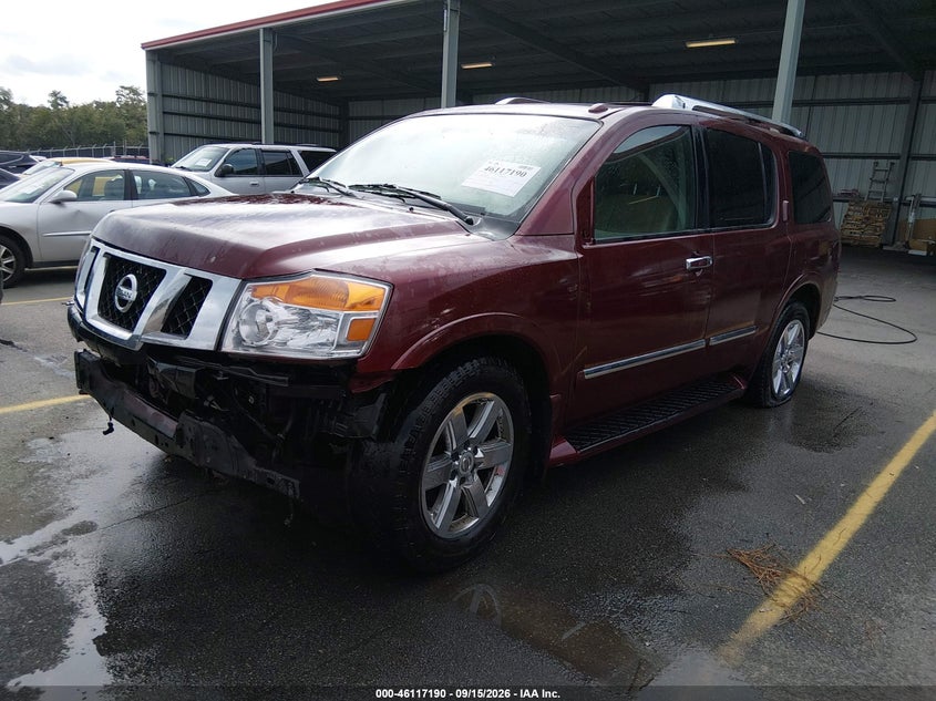 2011 Nissan Armada, Engine Damage, IAAI, VIN 5N1BA0NF5BN605281 — photo 2