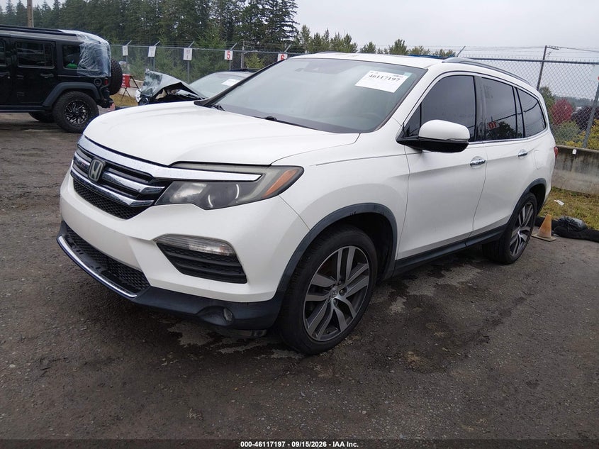 Vin: 5fnyf5h98gb034622, lot: 46616913, honda pilot touring 20162