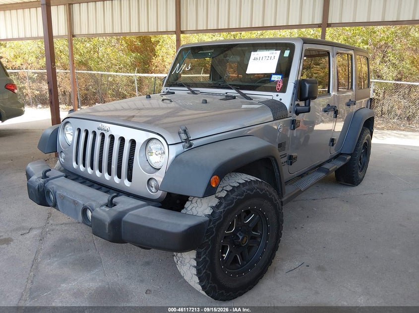 Vin: 1c4bjwdgxgl298436, lot: 46616933, jeep wrangler unlimited sport 20162