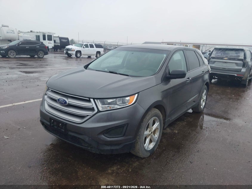 Vin: 2fmtk4g97fbc03716, lot: 46616992, ford edge se 20152