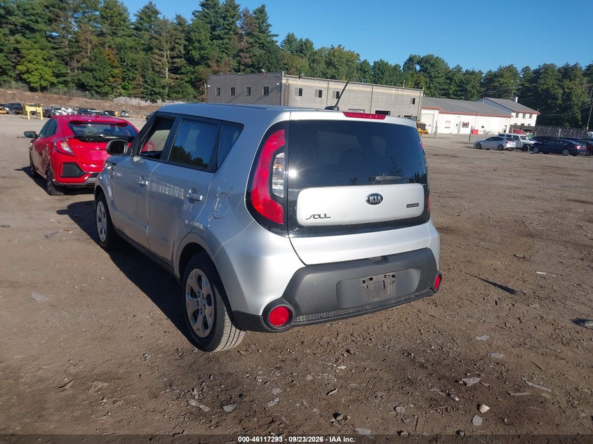 Vin: kndjn2a21f7817222, lot: 46617013, kia soul 20153