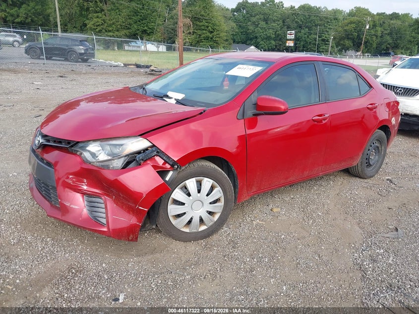 Vin: 2t1burhe9fc414457, lot: 46617042, toyota corolla le 20152