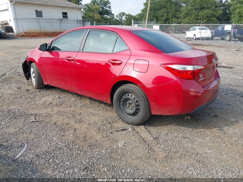 Vin: 2t1burhe9fc414457, lot: 46617042, toyota corolla le 20153