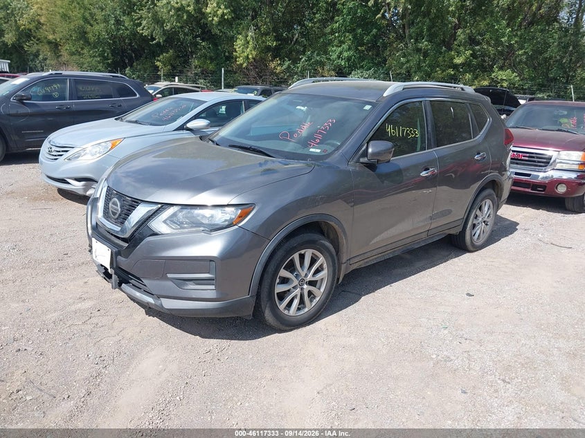 Vin: 5n1at2mtxjc701961, lot: 46617053, nissan rogue sv 20182