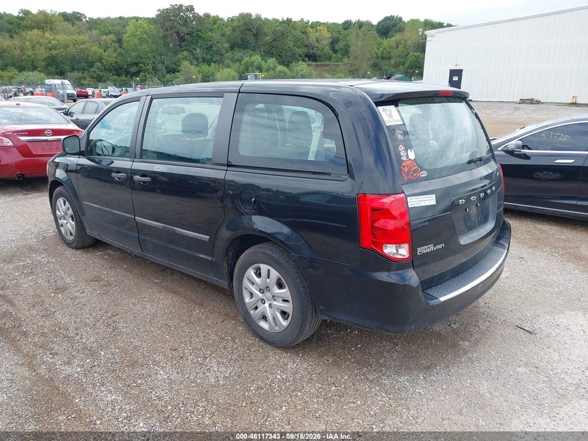 Vin: 2c4rdgbg1er306202, lot: 46617063, dodge grand caravan american value pkg 20143