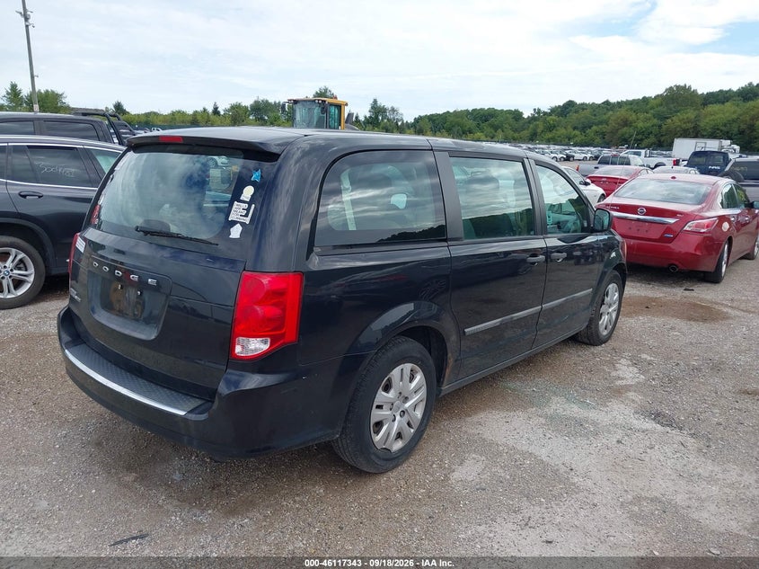 Vin: 2c4rdgbg1er306202, lot: 46617063, dodge grand caravan american value pkg 20144