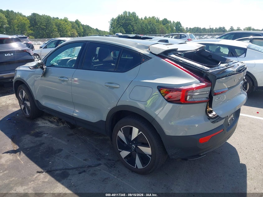 Vin: yv4er3gl7r2094549, lot: 46617065, volvo c40 recharge pure electric twin plus 20243