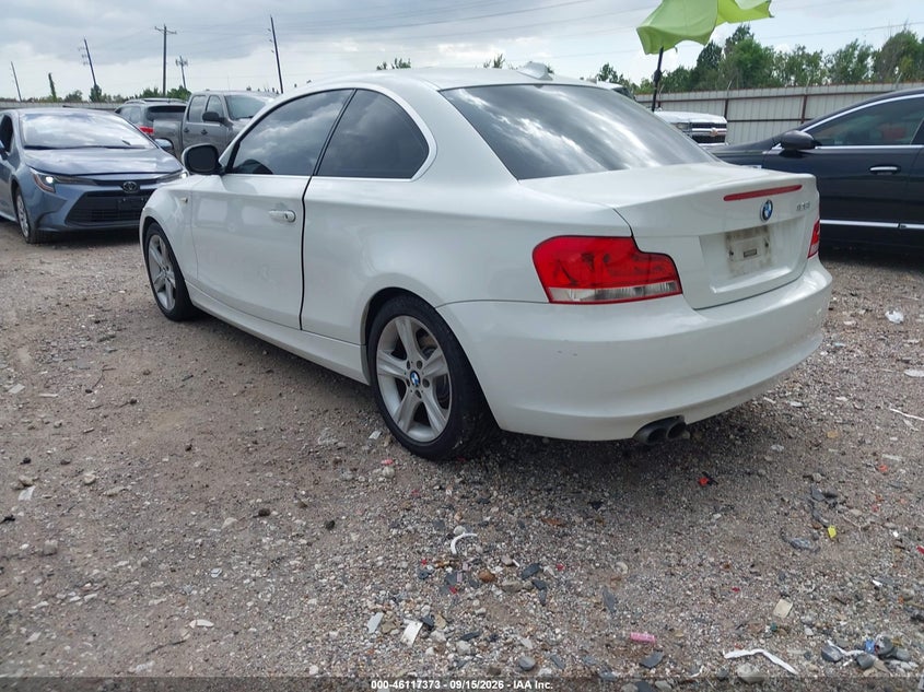 Vin: wbaup9c58cvl91282, lot: 46617093, bmw 128i 20123