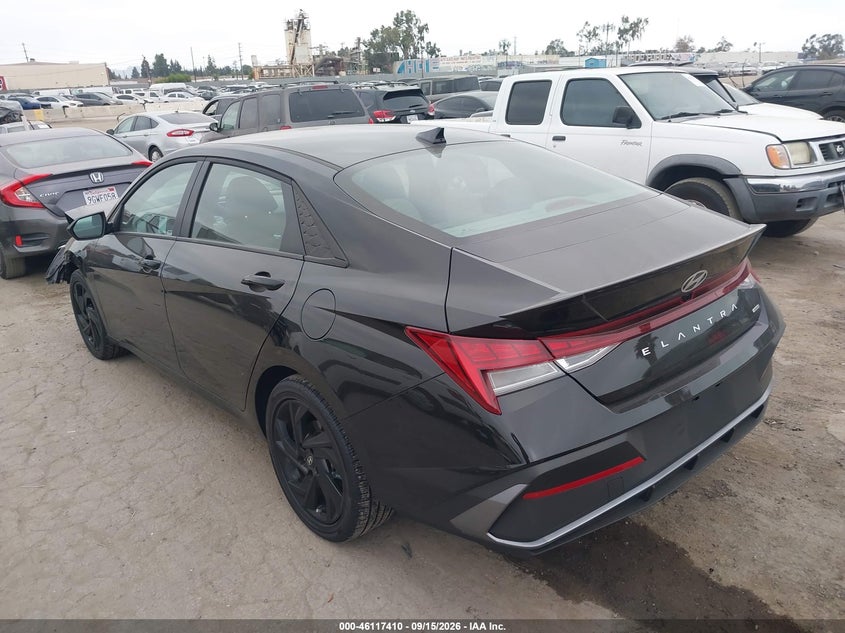 Vin: kmhlm4dj4tu205888, lot: 46617130, hyundai elantra hybrid sel sport 20263