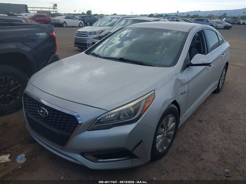 Vin: kmhe24l17ga040362, lot: 46617157, hyundai sonata hybrid se 20162