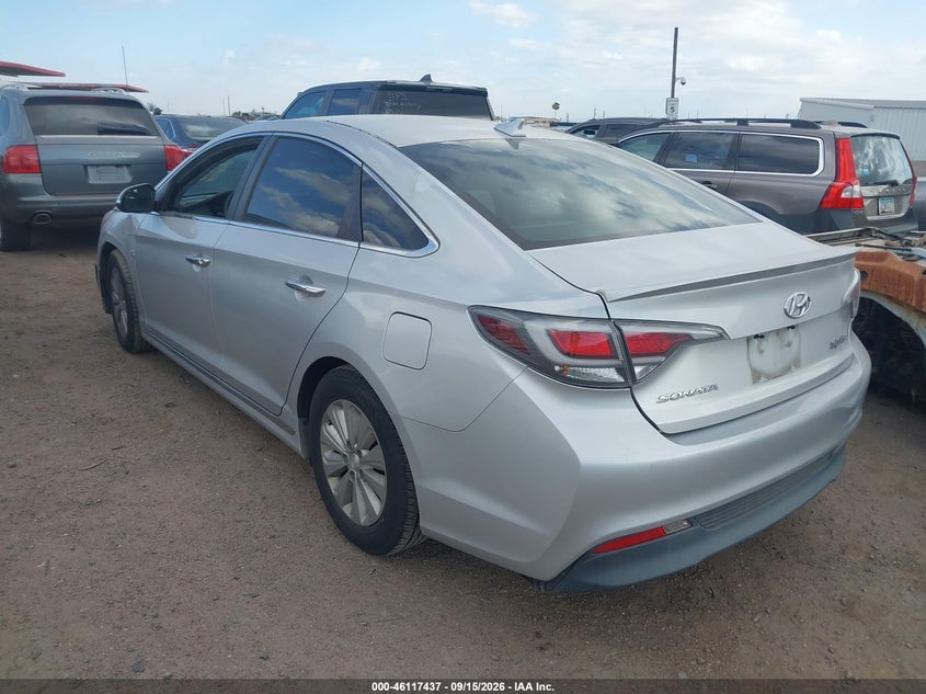 Vin: kmhe24l17ga040362, lot: 46617157, hyundai sonata hybrid se 20163