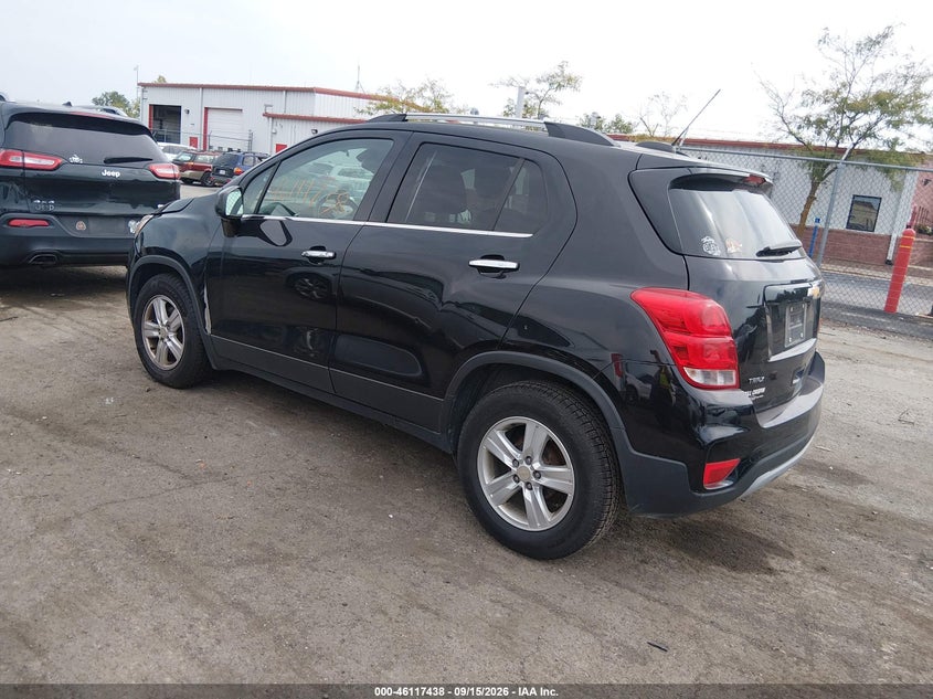 Vin: 3gncjlsb0hl281538, lot: 46617158, chevrolet trax lt 20173