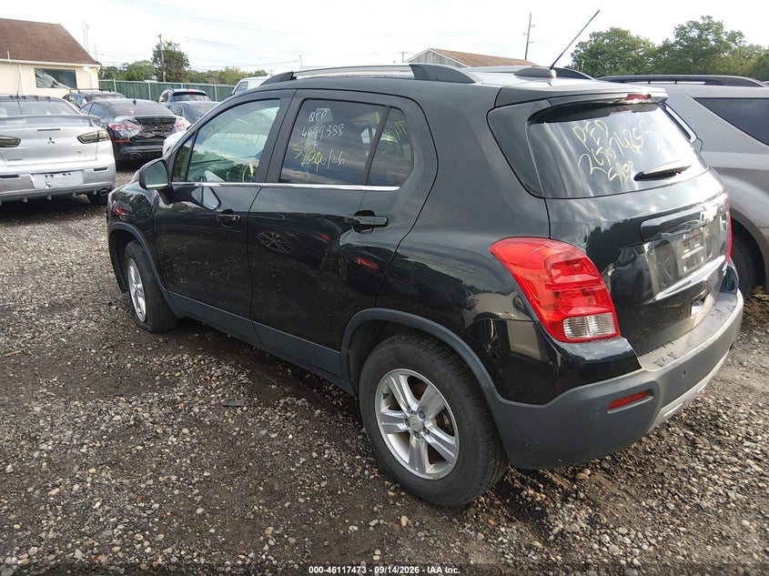 Vin: kl7cjrsb8fb246009, lot: 46617193, chevrolet trax lt 20153