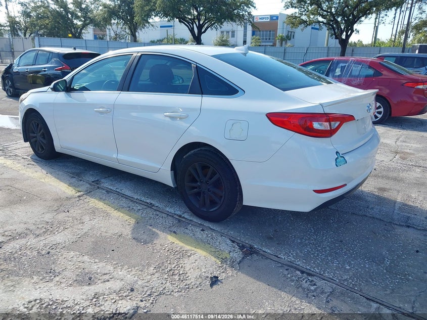Vin: 5npe24af0hh485636, lot: 46617234, hyundai sonata se 20173