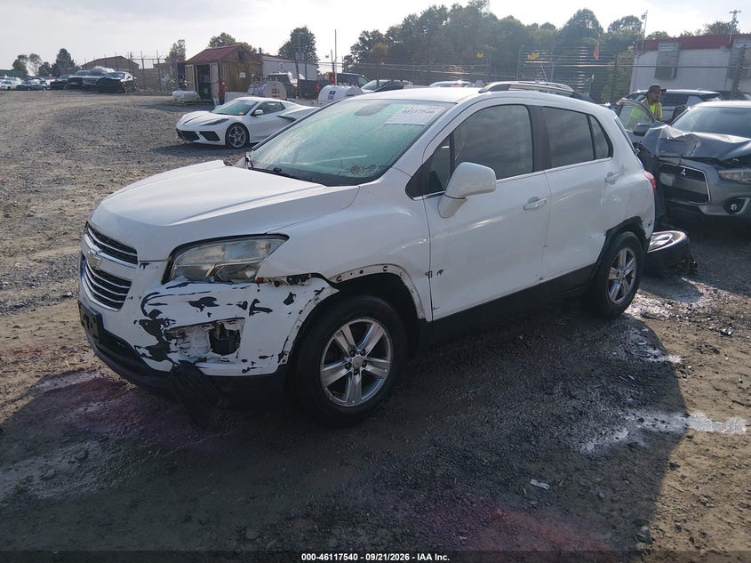 Vin: 3gncjlsbxgl149384, lot: 46617260, chevrolet trax lt 20162