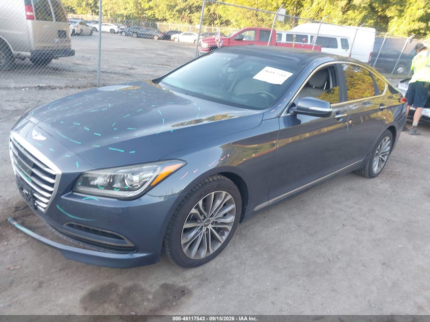 Vin: kmhgn4je1fu026024, lot: 46617263, hyundai genesis 3.8 20152