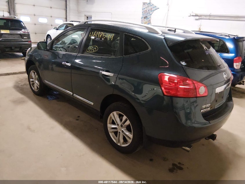 Vin: jn8as5mv2dw621667, lot: 46617264, nissan rogue sv 20133