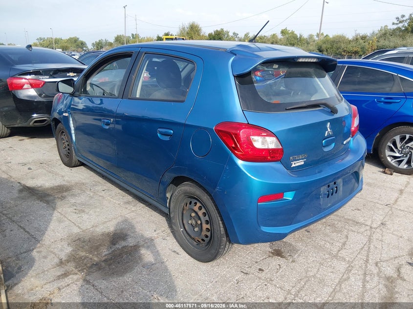 Vin: ml32a3hj7hh009704, lot: 46617291, mitsubishi mirage es 20173